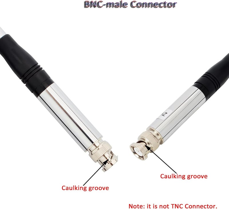 HYS 27Mhz Antenna 9-Inch to 51-inch Telescopic/Rod HT Antennas for CB Handheld/Portable Radio with BNC Connector Compatible with Cobra Midland Uniden Anytone CB Radio(27Mhz) - Image 4